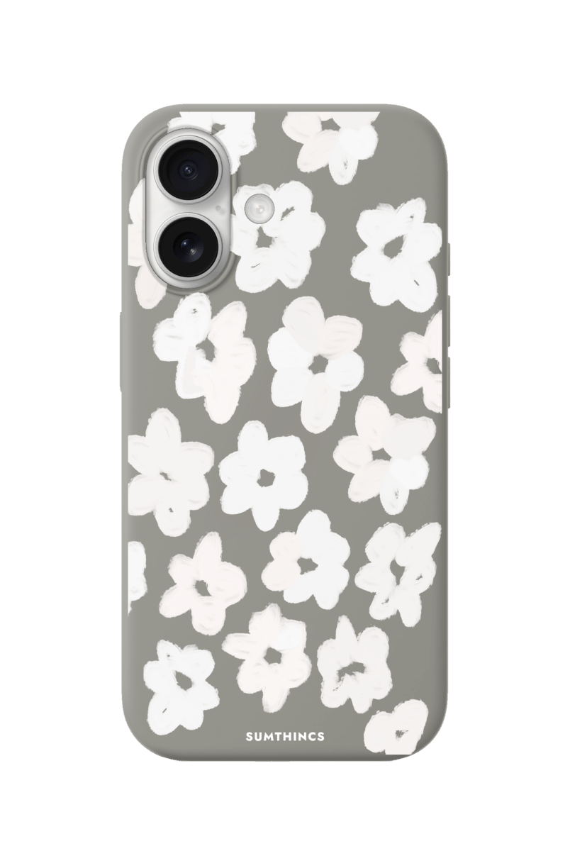 iPhone 17 Blossoms Premium Telefon Kılıfı Gri - SUMTHINCS