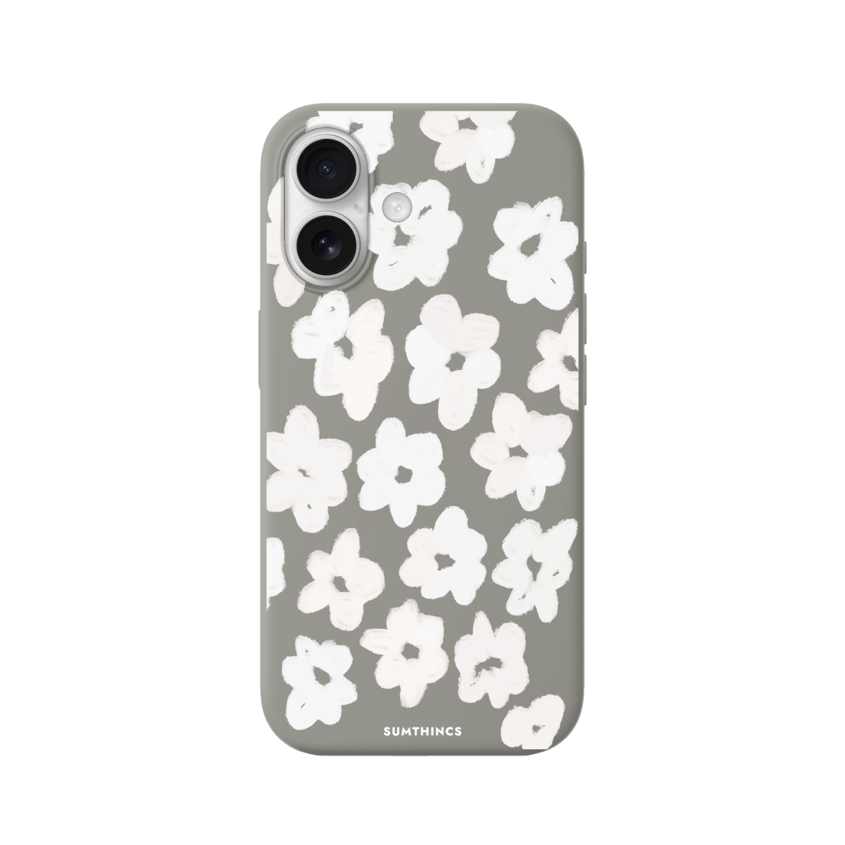 iPhone 17 Blossoms Premium Telefon Kılıfı Gri - SUMTHINCS