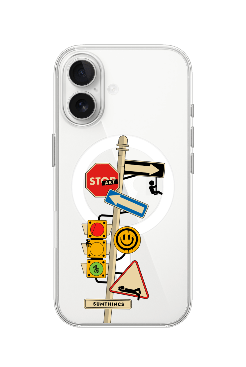 iPhone 17 Crossroad Clear Magsafe Şeffaf Telefon Kılıfı - SUMTHINCS