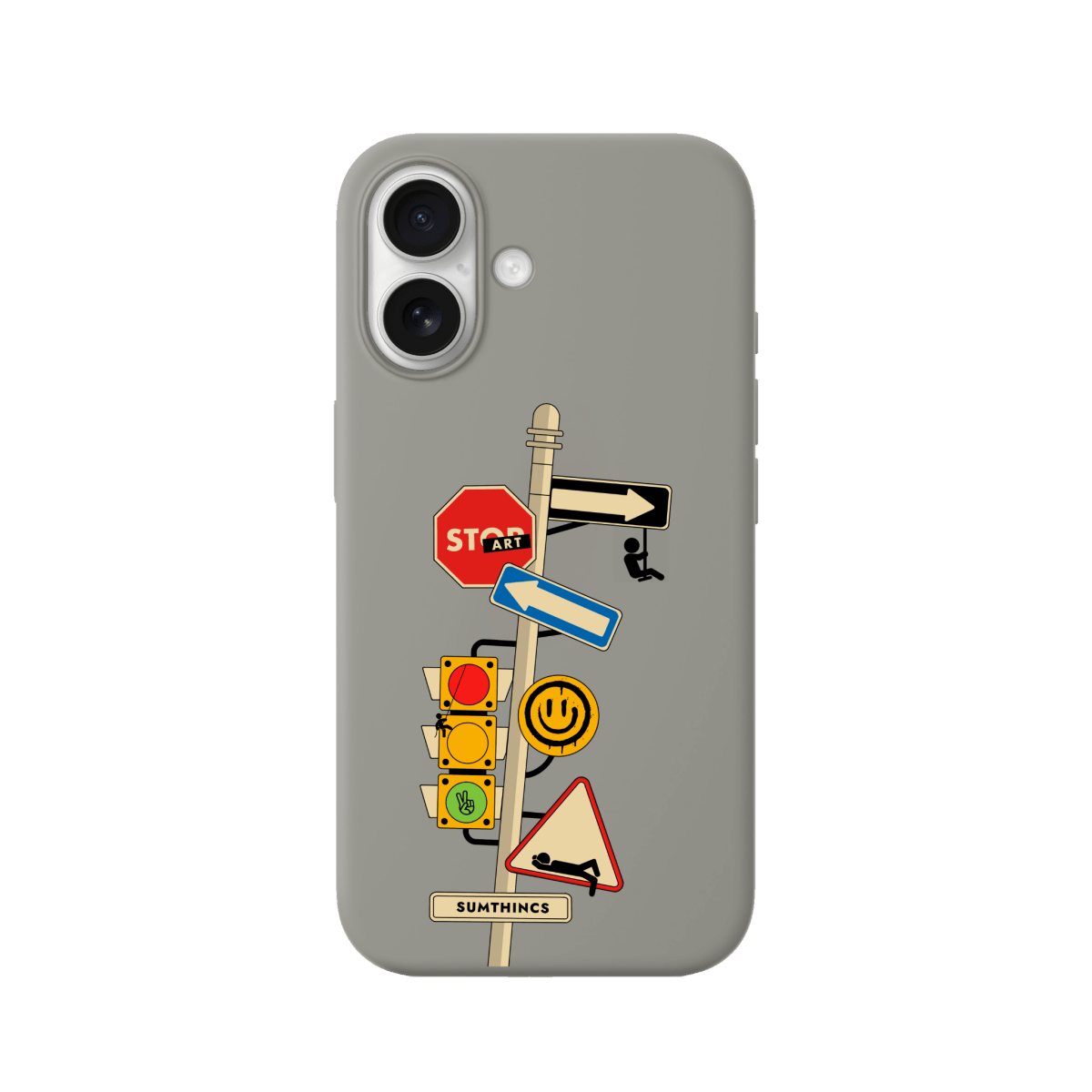 iPhone 17 Crossroad Premium Telefon Kılıfı Gri - SUMTHINCS