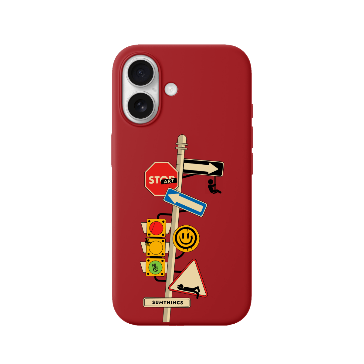 iPhone 17 Crossroad Premium Telefon Kılıfı Kırmızı - SUMTHINCS