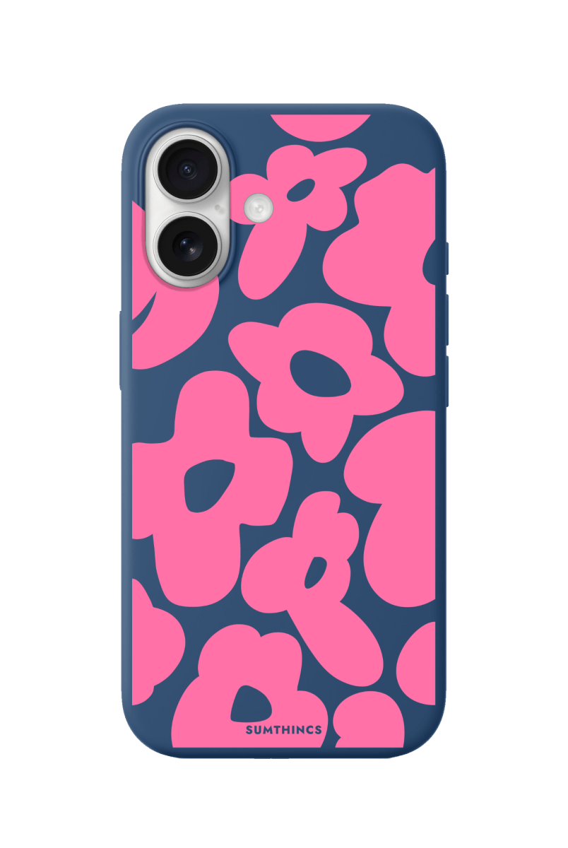 iPhone 17 Daisy Pop Premium Telefon Kılıfı Pasifik Mavi - SUMTHINCS