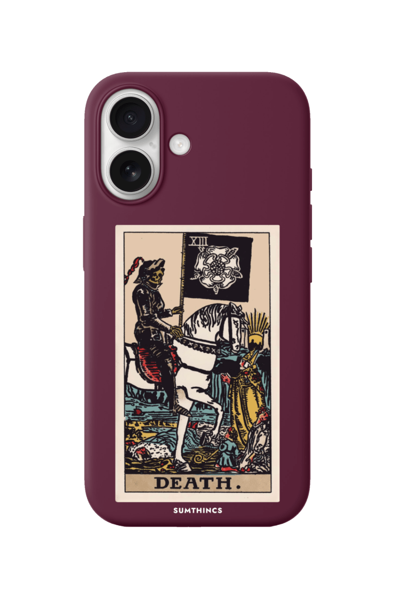 iPhone 17 Death Premium Telefon Kılıfı Bordo - SUMTHINCS