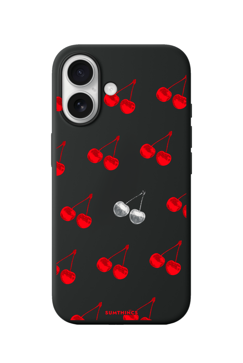 iPhone 17 Disco Cherry Premium Telefon Kılıfı Siyah - SUMTHINCS