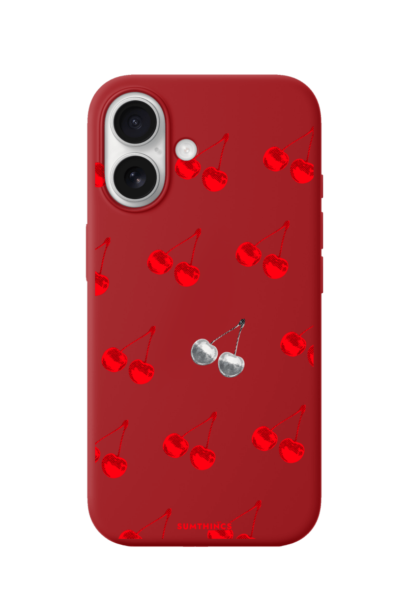 iPhone 17 Disco Cherry Premium Telefon Kılıfı Kırmızı - SUMTHINCS