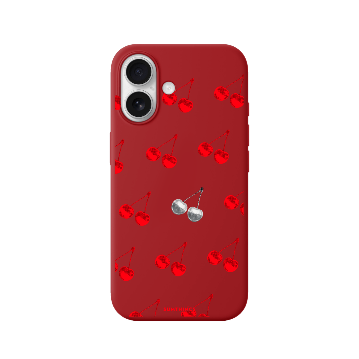 iPhone 17 Disco Cherry Premium Telefon Kılıfı Kırmızı - SUMTHINCS