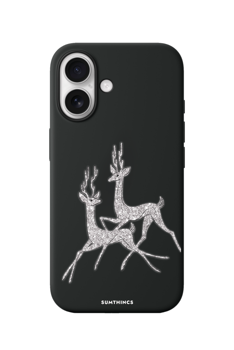 iPhone 17 Disco Deers Premium Telefon Kılıfı Siyah - SUMTHINCS