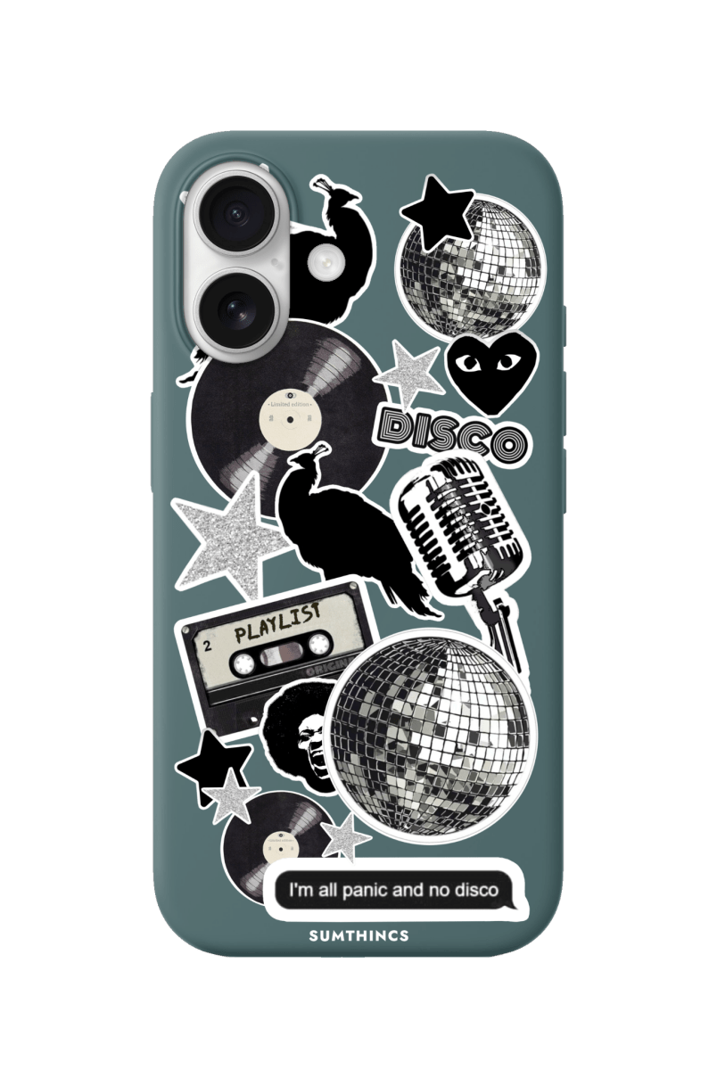 iPhone 17 Disco Stickers Premium Telefon Kılıfı Kaktüs Yeşili - SUMTHINCS