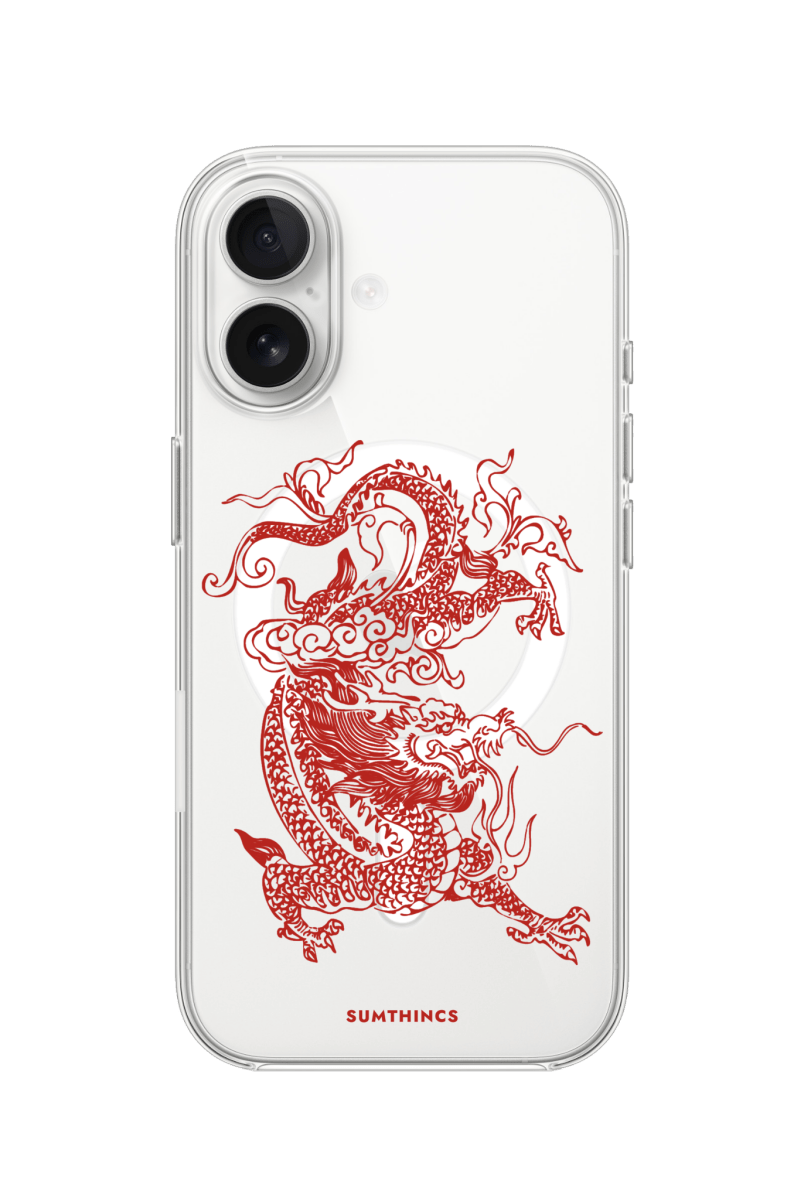 iPhone 17 Dragon Clear Magsafe Şeffaf Telefon Kılıfı - SUMTHINCS