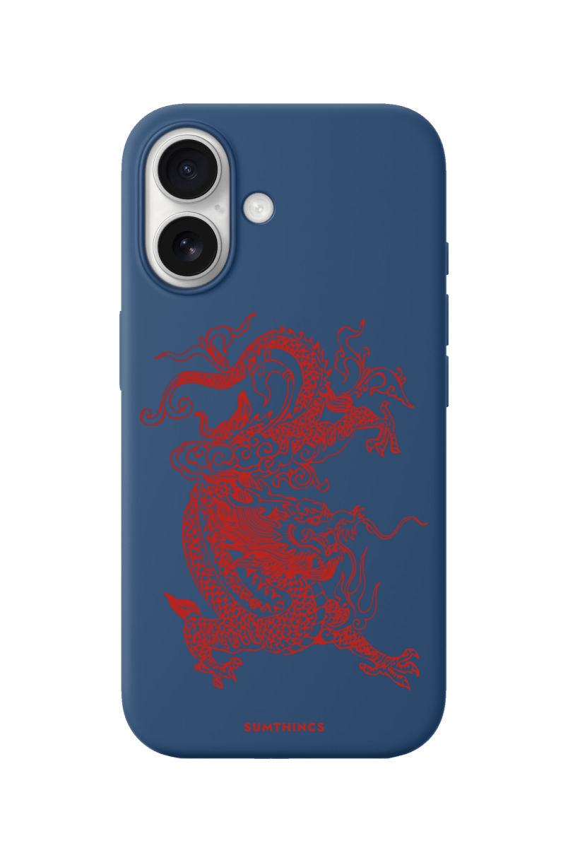 iPhone 17 Dragon Premium Telefon Kılıfı Pasifik Mavi - SUMTHINCS