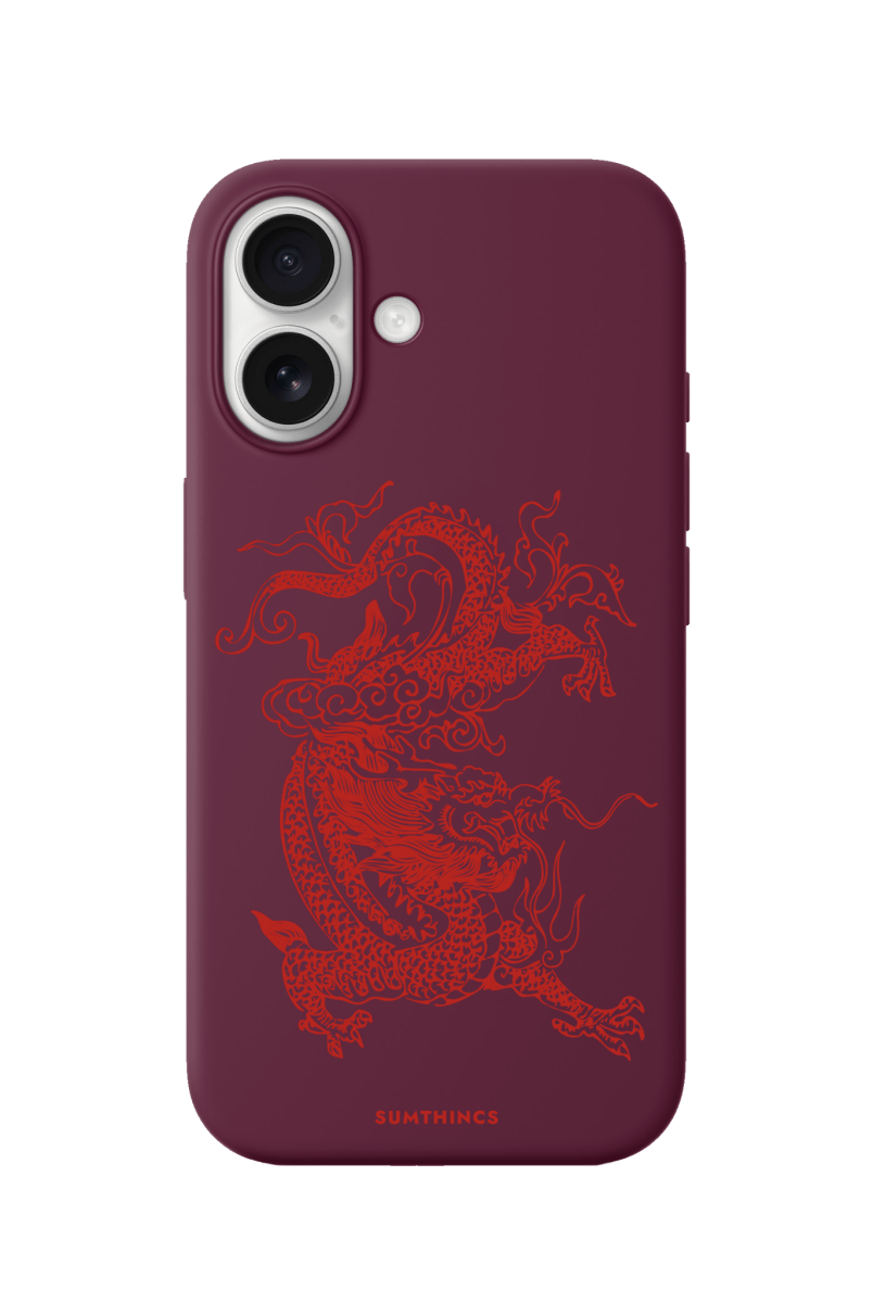 iPhone 17 Dragon Premium Telefon Kılıfı Bordo - SUMTHINCS