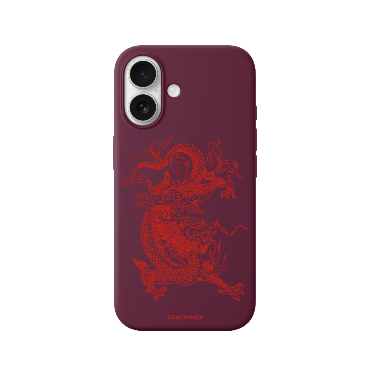 iPhone 17 Dragon Premium Telefon Kılıfı Bordo - SUMTHINCS