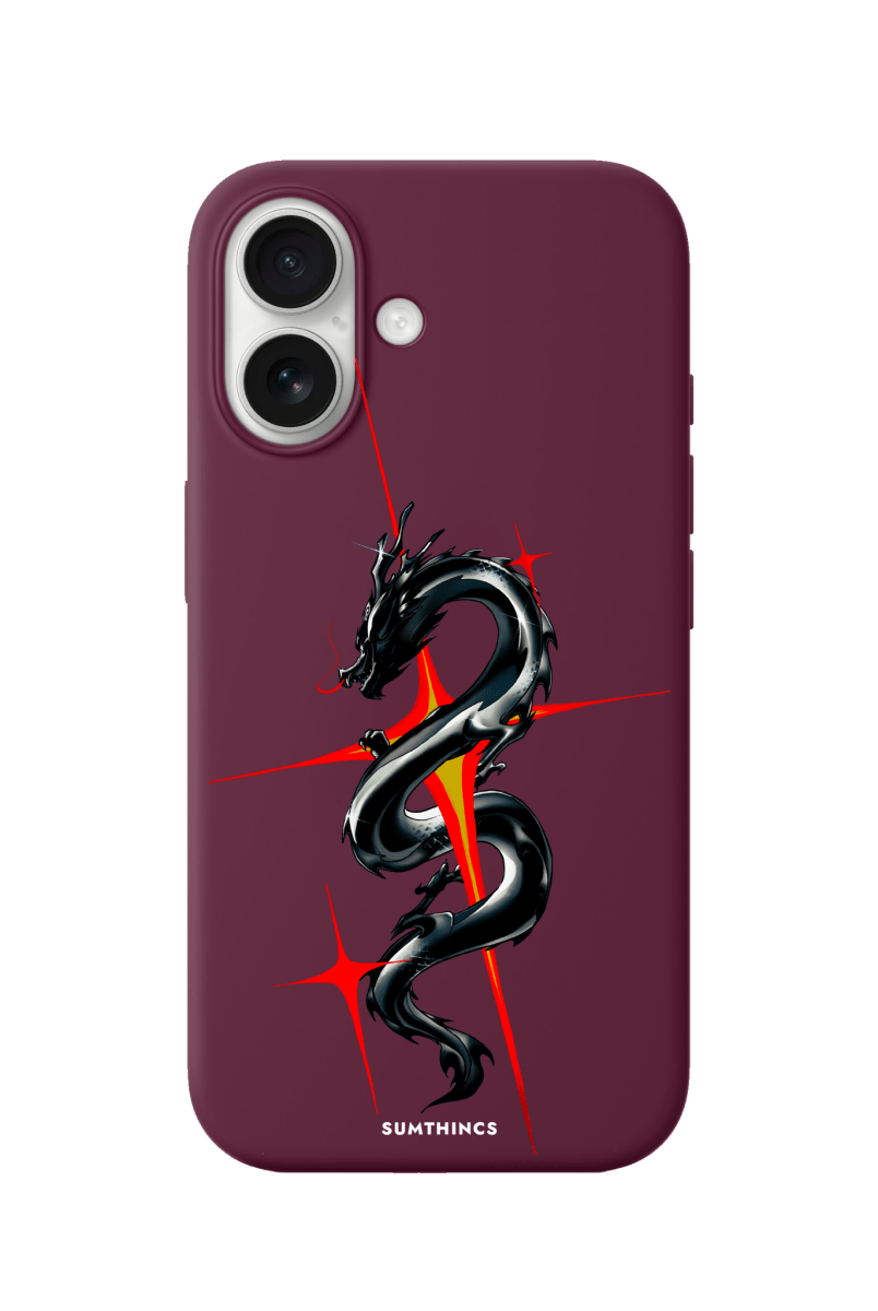 iPhone 17 Dragonflare Premium Telefon Kılıfı Bordo - SUMTHINCS