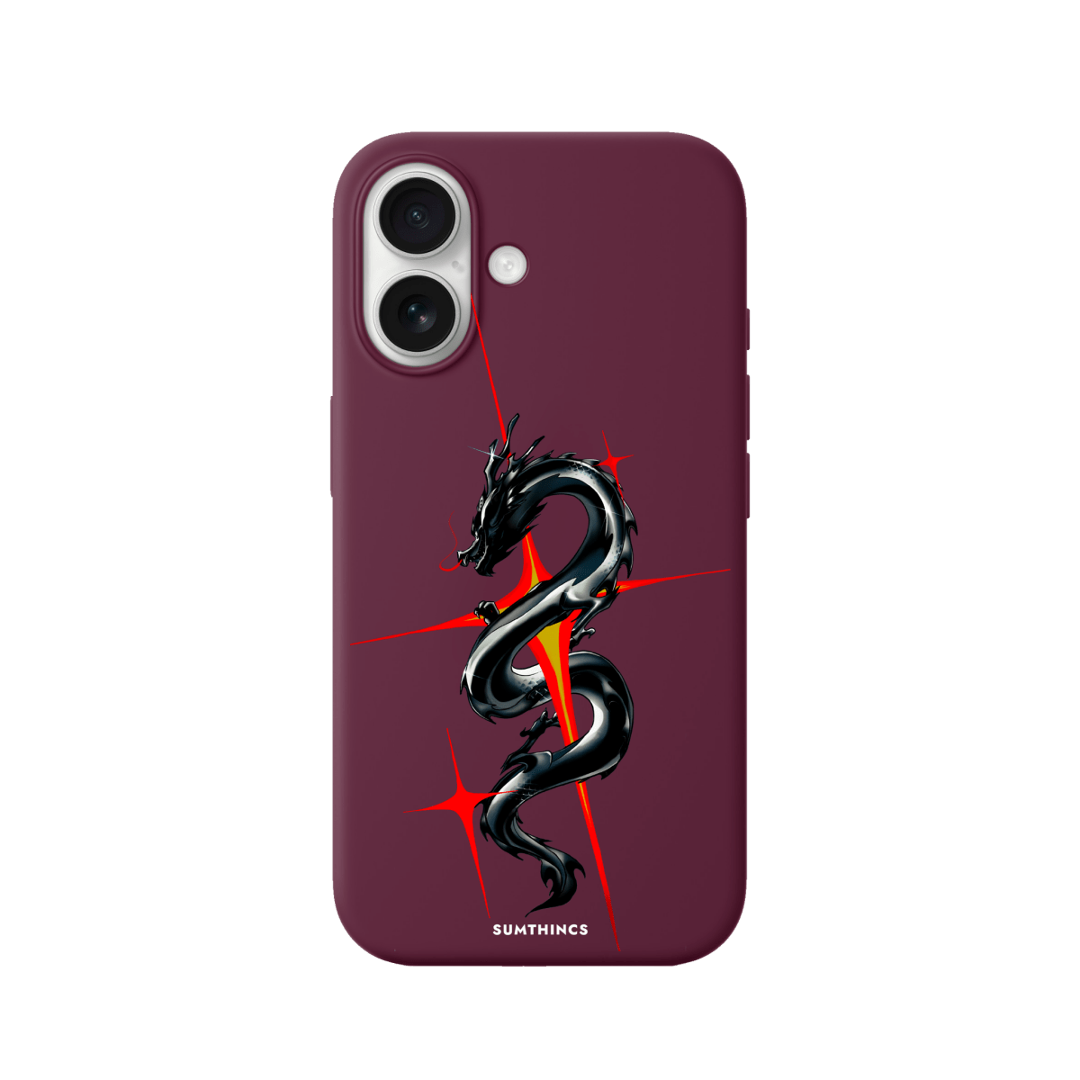 iPhone 17 Dragonflare Premium Telefon Kılıfı Bordo - SUMTHINCS