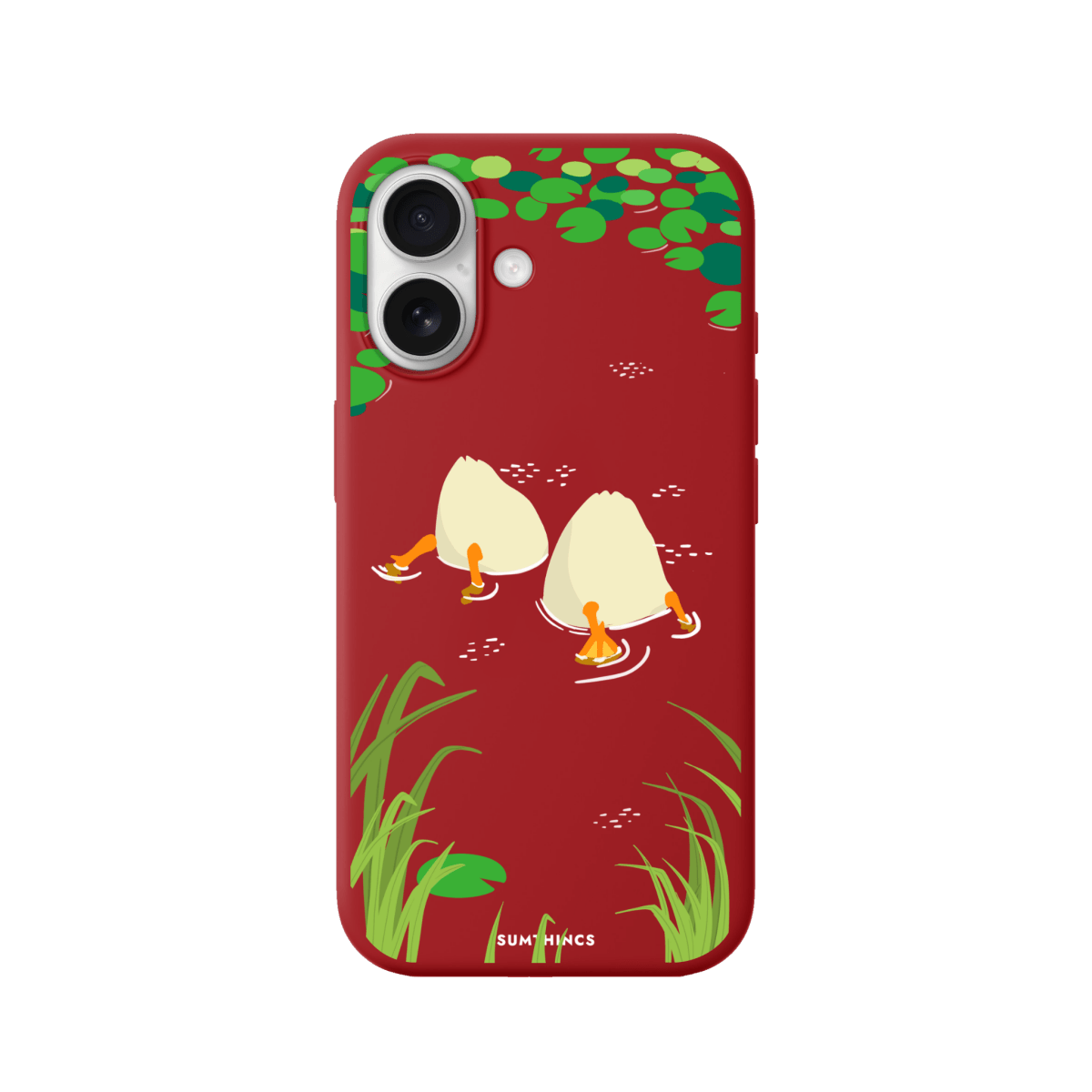 iPhone 17 Ducks Premium Telefon Kılıfı Kırmızı - SUMTHINCS