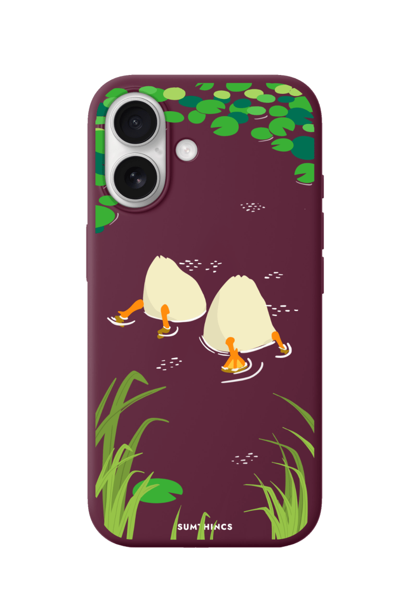 iPhone 17 Ducks Premium Telefon Kılıfı Bordo - SUMTHINCS