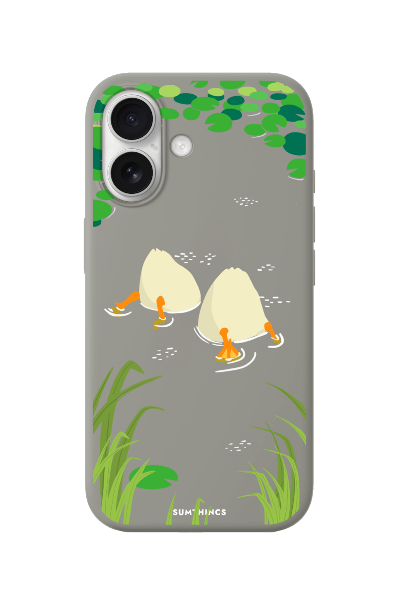 iPhone 17 Ducks Premium Telefon Kılıfı Gri - SUMTHINCS