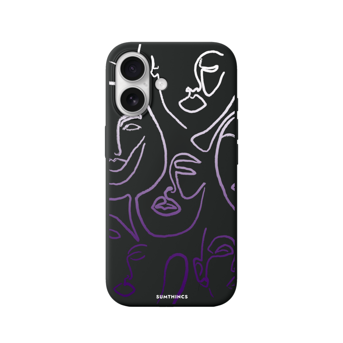iPhone 17 Faces Premium Telefon Kılıfı Siyah - SUMTHINCS