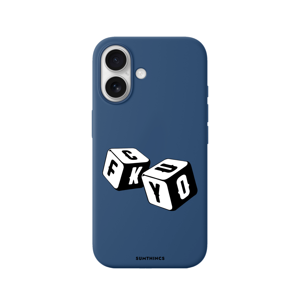 iPhone 17 Fck You Premium Telefon Kılıfı Pasifik Mavi - SUMTHINCS