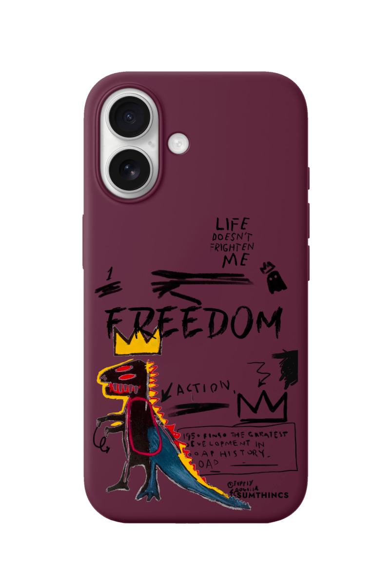 iPhone 17 Freedom Premium Telefon Kılıfı Bordo - SUMTHINCS