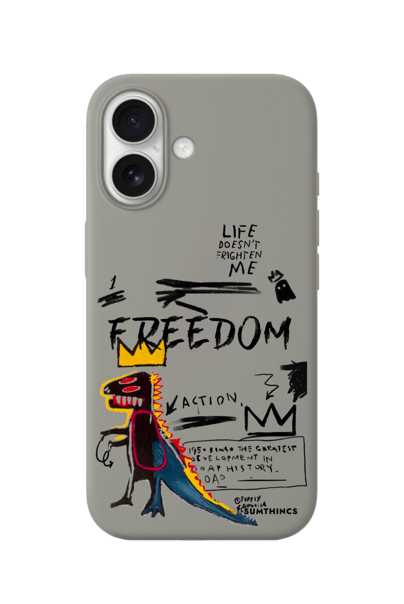 iPhone 17 Freedom Premium Telefon Kılıfı Gri - SUMTHINCS