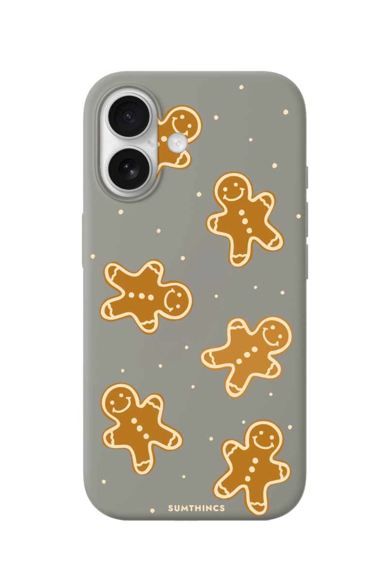 iPhone 17 Gingerbread Man Premium Telefon Kılıfı Gri - SUMTHINCS