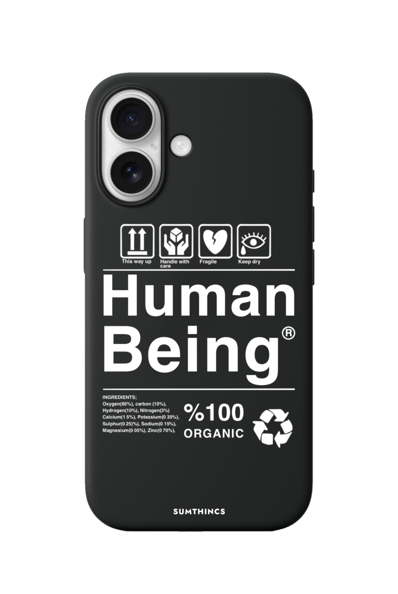 iPhone 17 Human Being Premium Telefon Kılıfı Siyah - SUMTHINCS