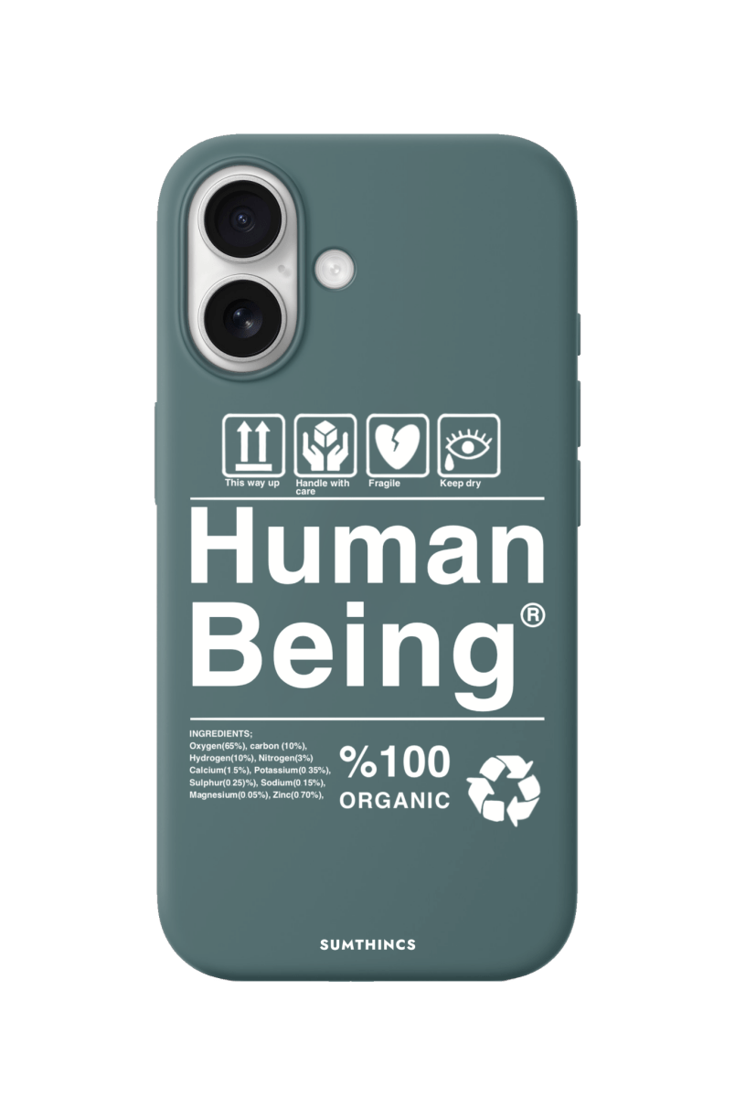 iPhone 17 Human Being Premium Telefon Kılıfı Kaktüs Yeşili - SUMTHINCS