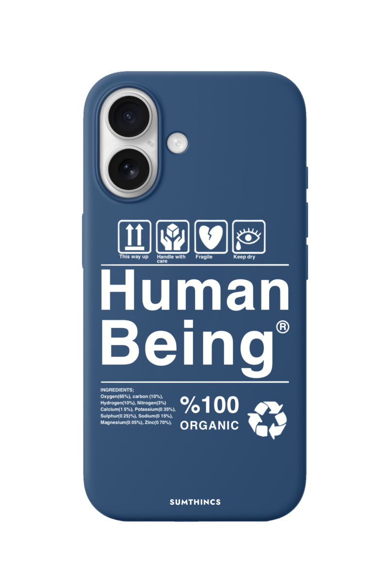iPhone 17 Human Being Premium Telefon Kılıfı Pasifik Mavi - SUMTHINCS