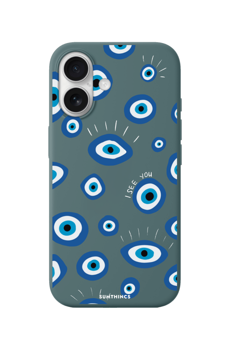iPhone 17 I See You Premium Telefon Kılıfı Kaktüs Yeşili - SUMTHINCS