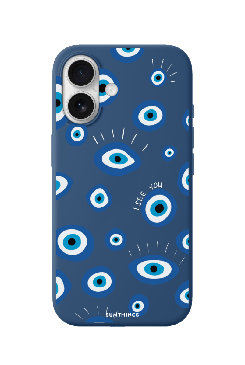 iPhone 17 I See You Premium Telefon Kılıfı Pasifik Mavi - SUMTHINCS