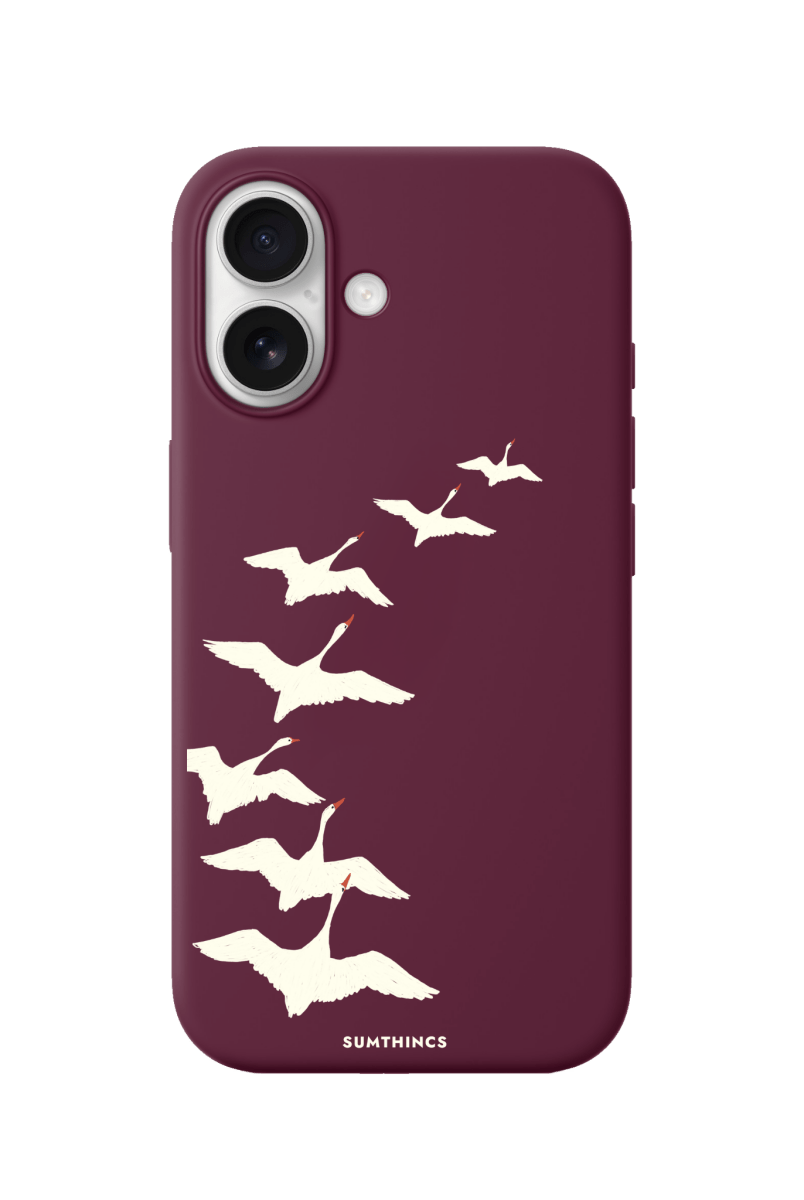 iPhone 17 Journey Premium Telefon Kılıfı Bordo - SUMTHINCS