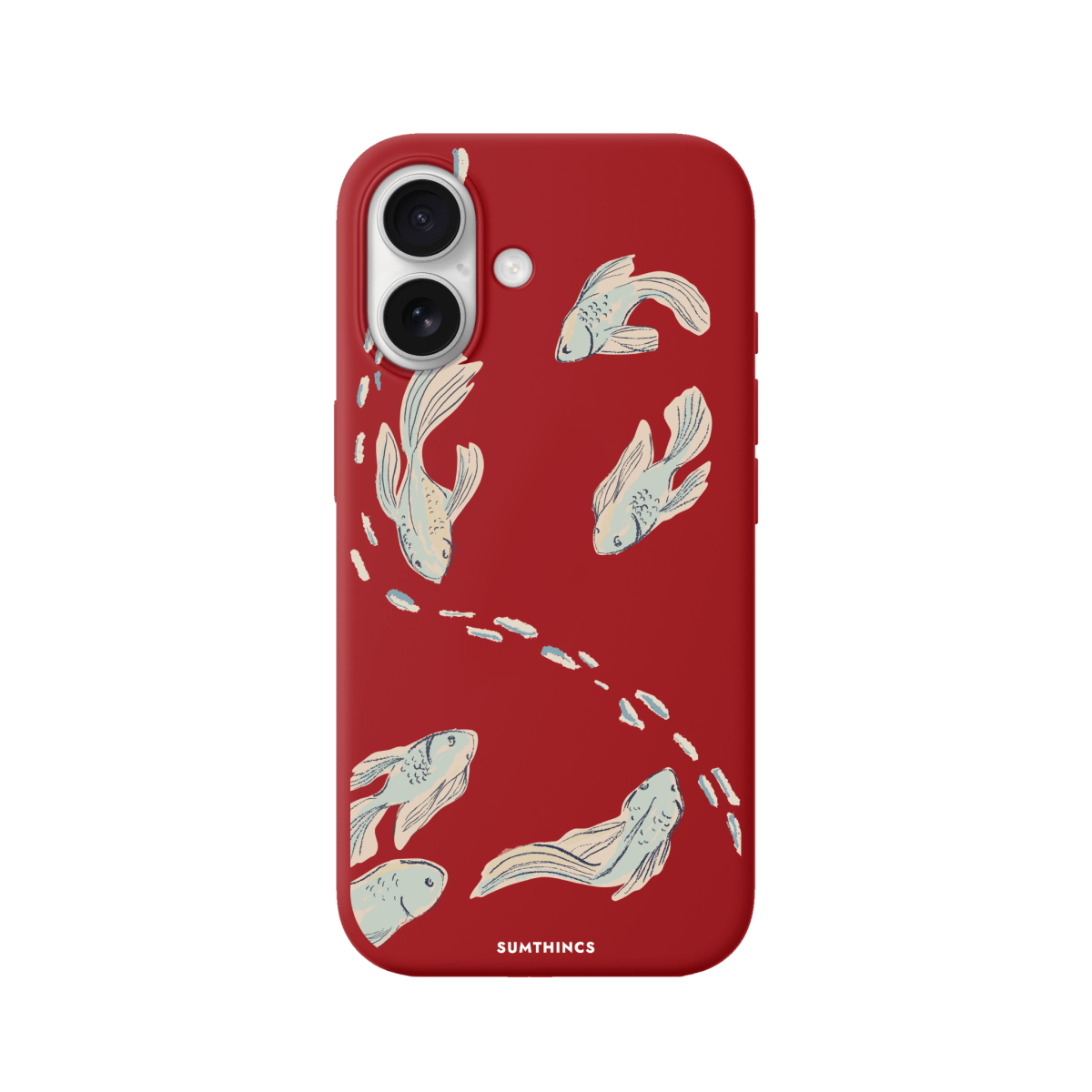 iPhone 17 Koi Fish Premium Telefon Kılıfı Kırmızı - SUMTHINCS