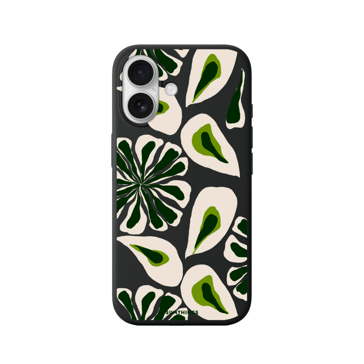 iPhone 17 Leafs Premium Telefon Kılıfı Siyah - SUMTHINCS