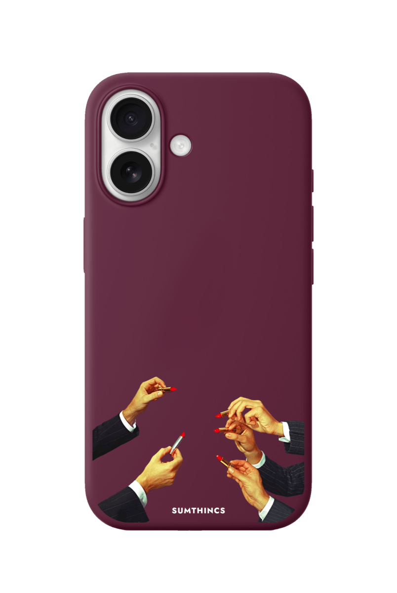 iPhone 17 Lipstick Premium Telefon Kılıfı Bordo - SUMTHINCS