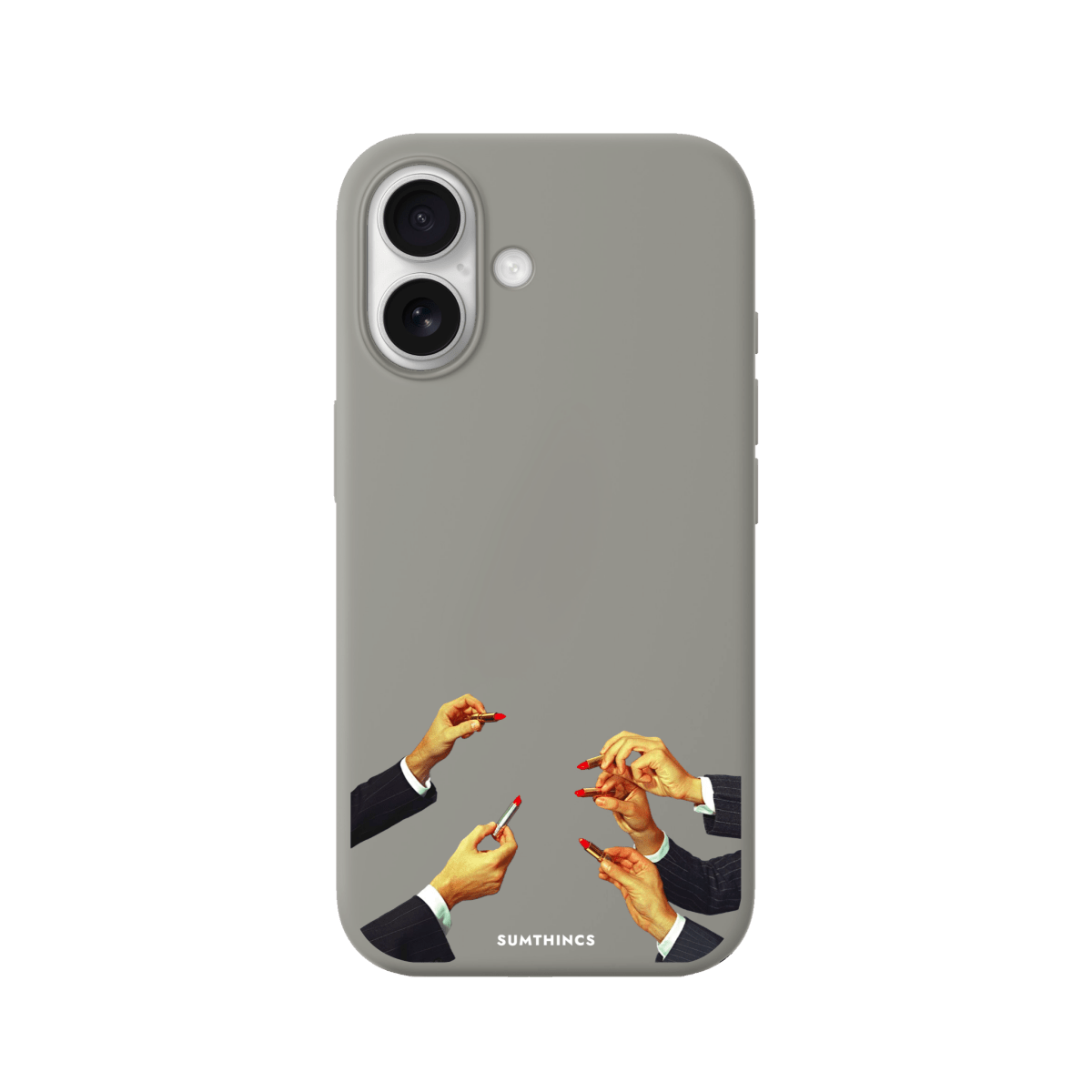 iPhone 17 Lipstick Premium Telefon Kılıfı Gri - SUMTHINCS