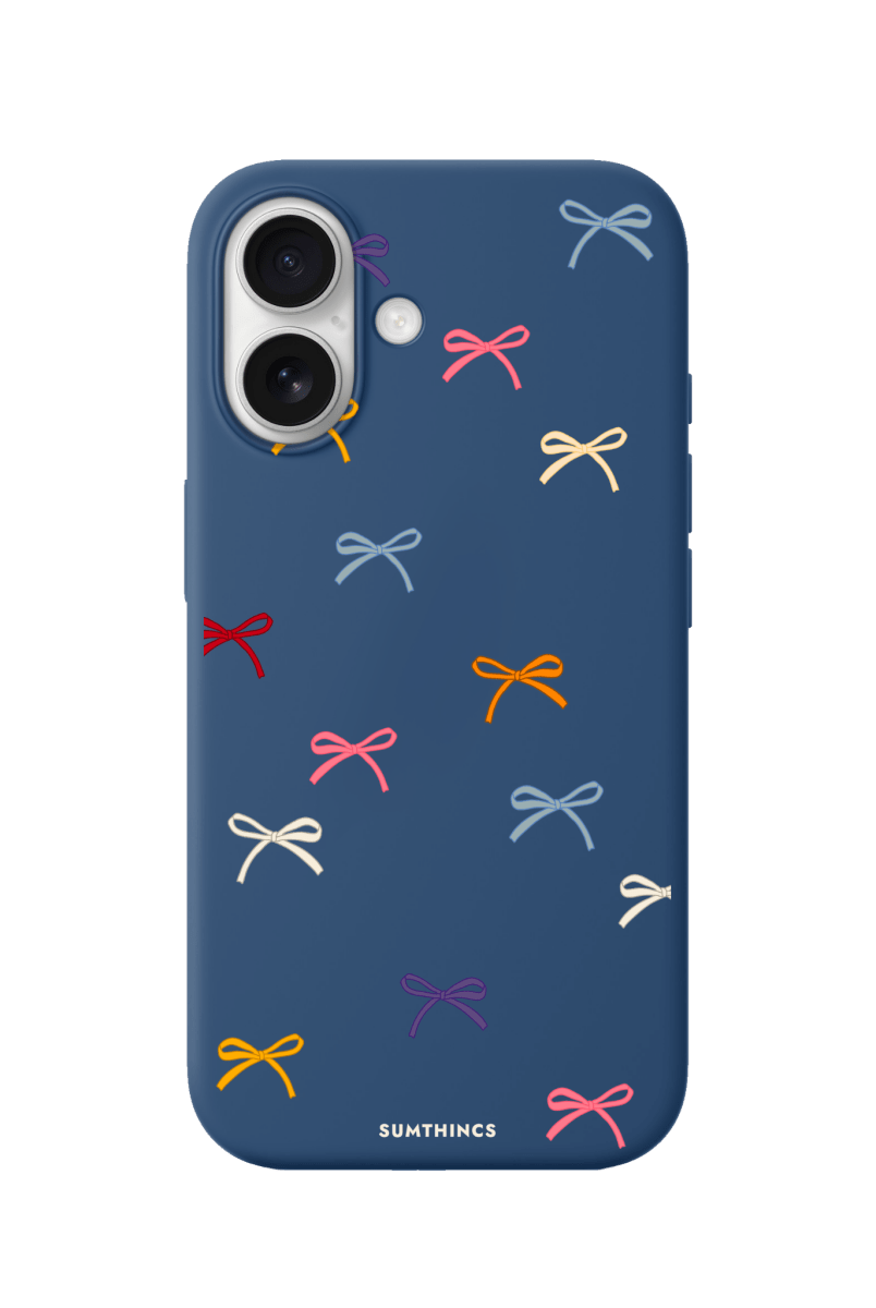 iPhone 17 Little Bows Premium Telefon Kılıfı Pasifik Mavi - SUMTHINCS