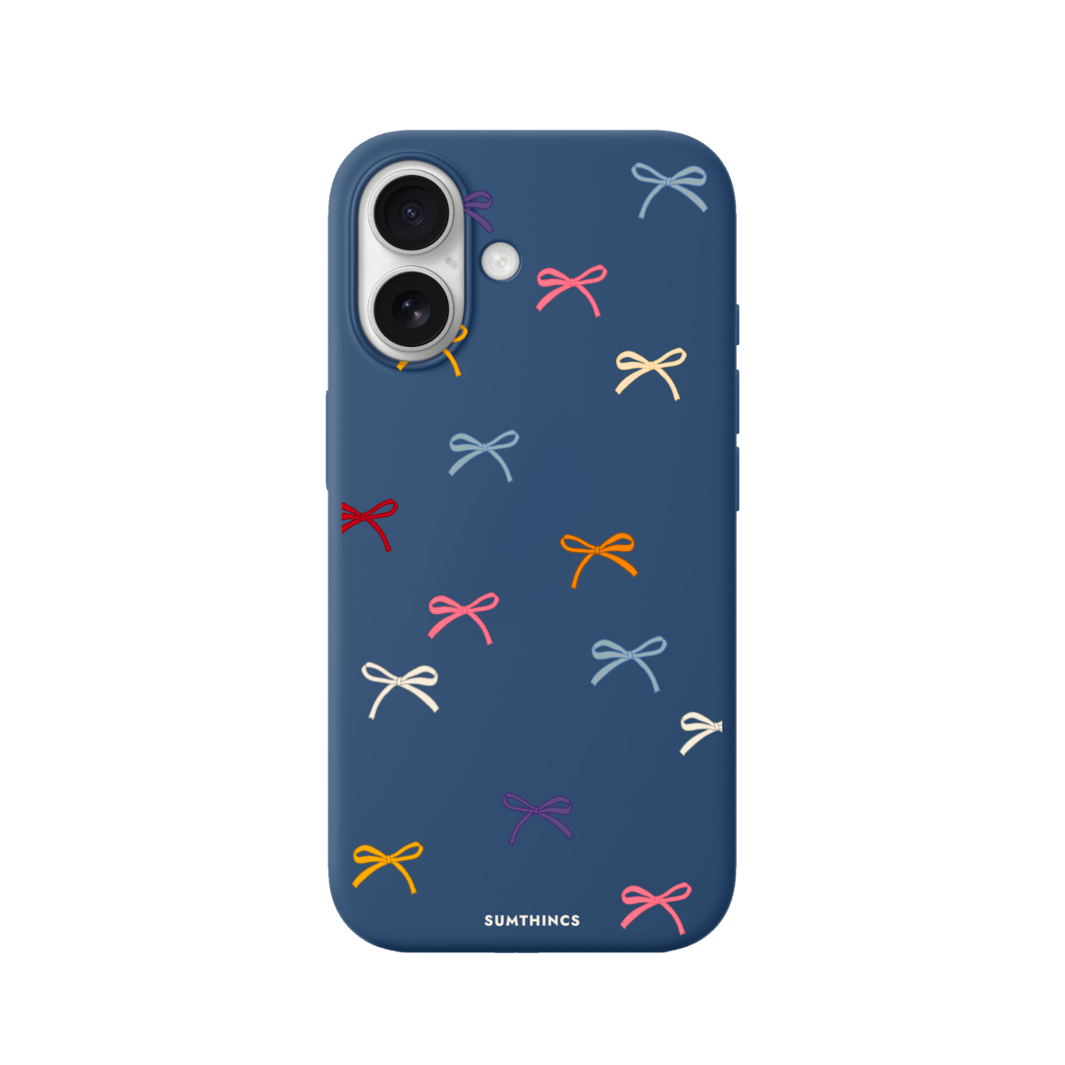 iPhone 17 Little Bows Premium Telefon Kılıfı Pasifik Mavi - SUMTHINCS