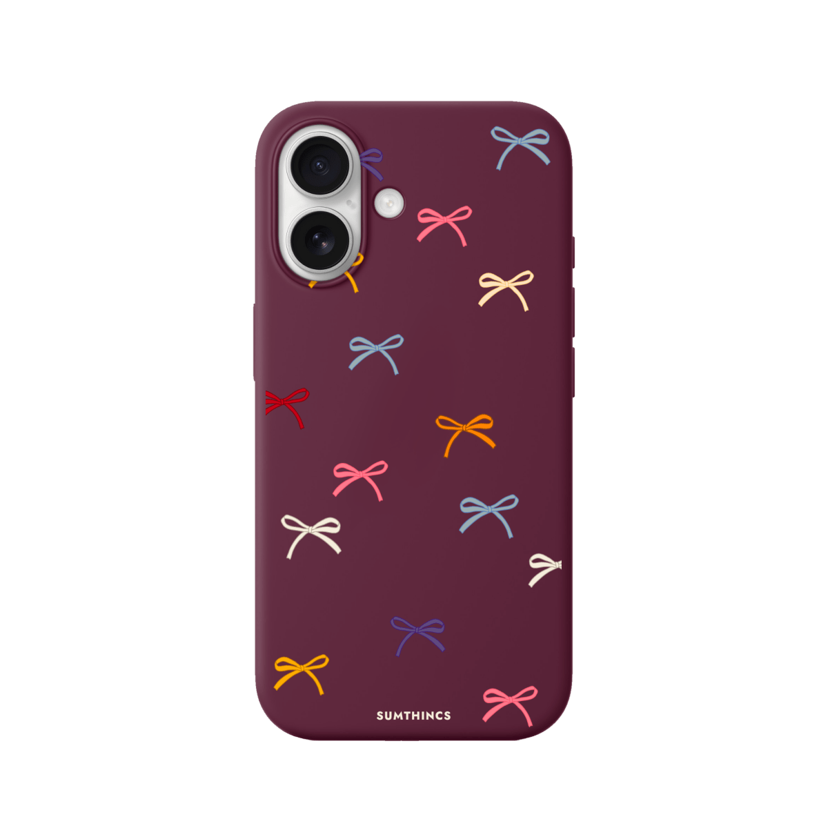 iPhone 17 Little Bows Premium Telefon Kılıfı Pasifik Mavi - SUMTHINCS