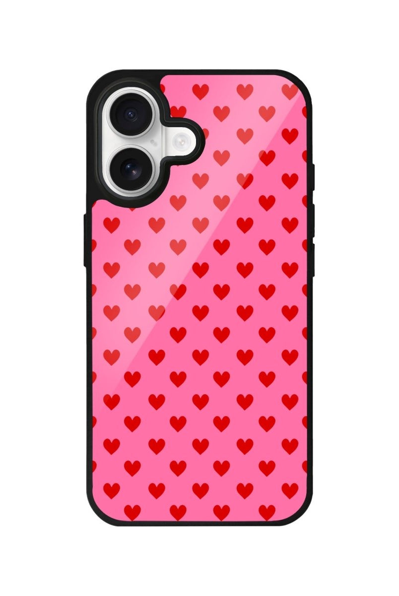 iPhone 17 Little Hearts Glossy Cam Telefon Kılıfı - Sumthincs