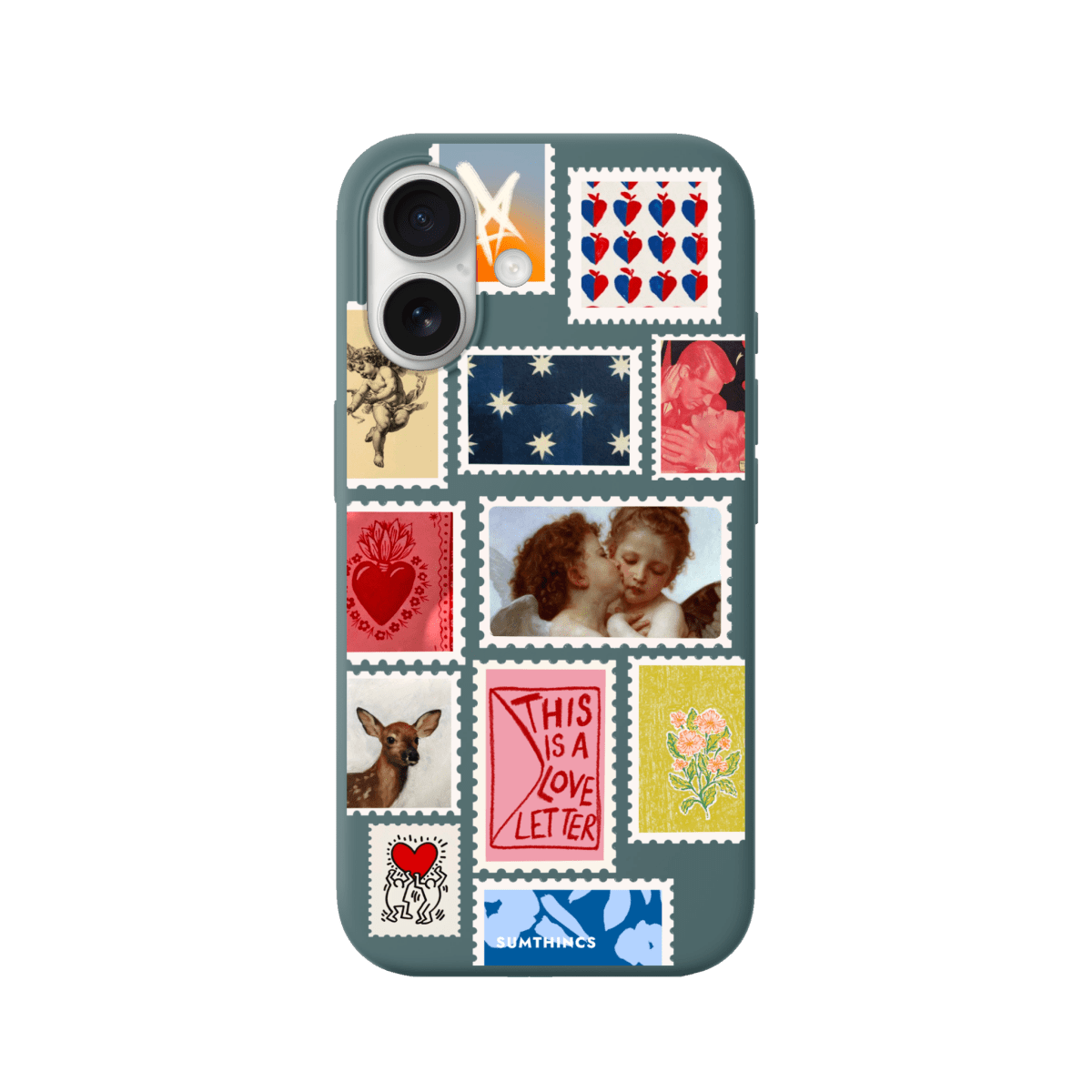 iPhone 17 Love Letter Premium Telefon Kılıfı Kaktüs Yeşili - SUMTHINCS