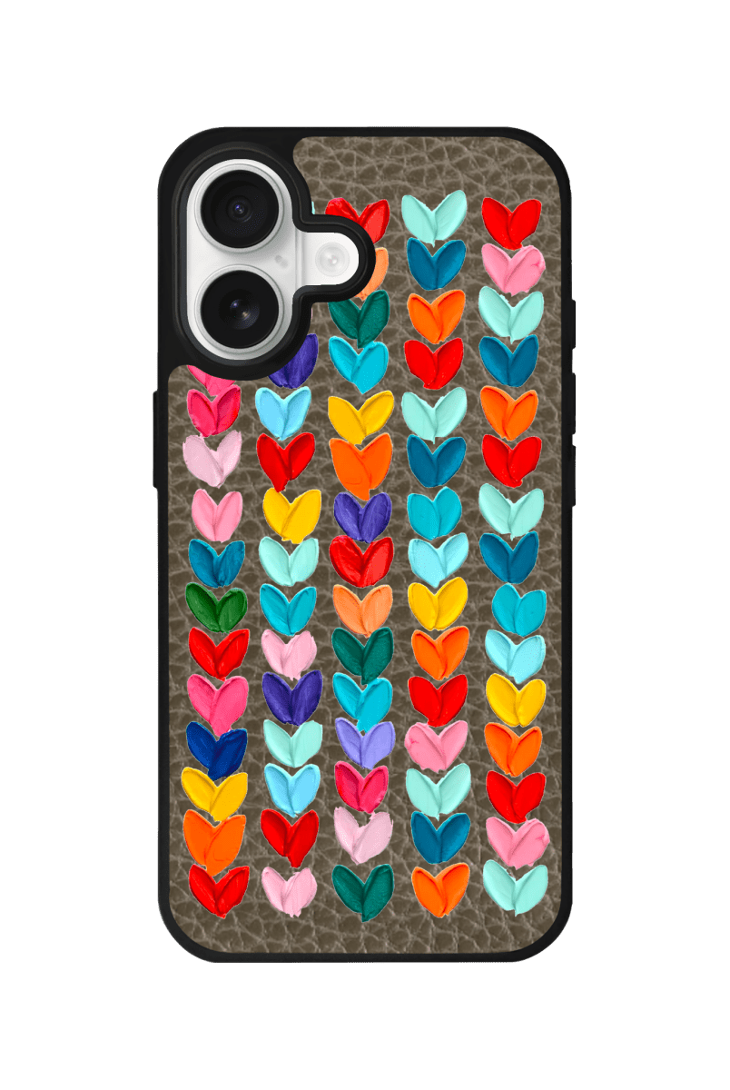 iPhone 17 Lovestorm Leather Vegan Deri Telefon Kılıfı Haki - SUMTHINCS