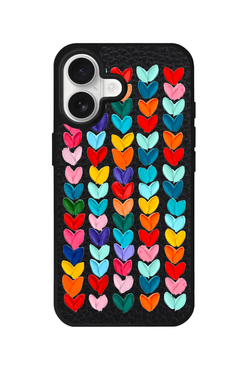 iPhone 17 Lovestorm Leather Vegan Deri Telefon Kılıfı Siyah - SUMTHINCS