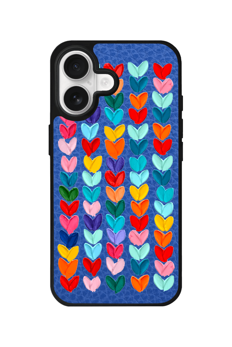 iPhone 17 Lovestorm Leather Vegan Deri Telefon Kılıfı Mavi - SUMTHINCS