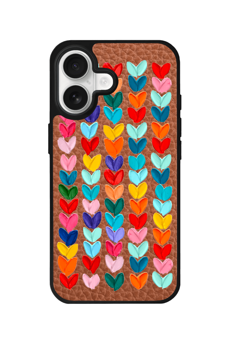 iPhone 17 Lovestorm Leather Vegan Deri Telefon Kılıfı Kahverengi - SUMTHINCS