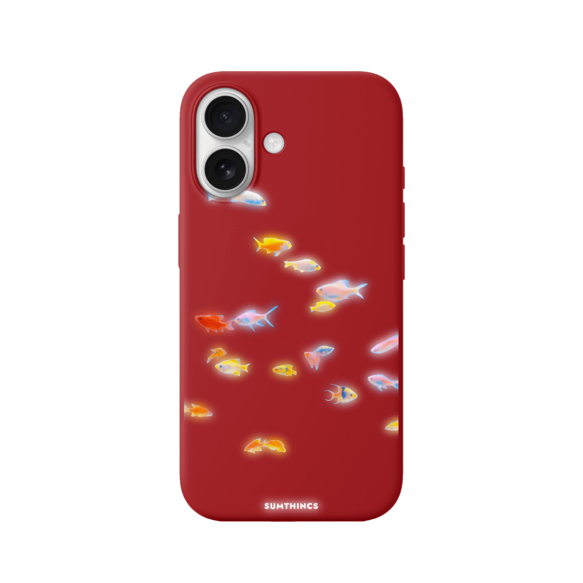 iPhone 17 Neon Fish Premium Telefon Kılıfı Kırmızı - SUMTHINCS