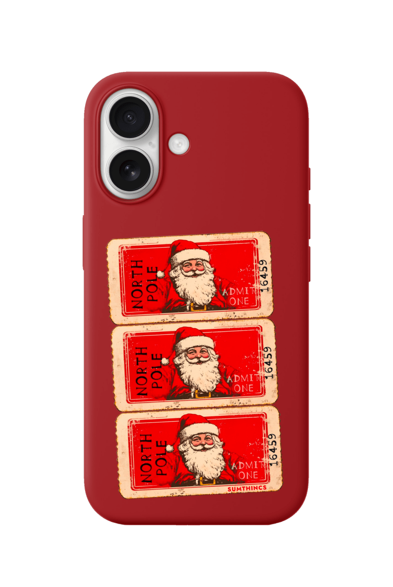 iPhone 17 Northpole Ticket Premium Telefon Kılıfı Kırmızı - SUMTHINCS