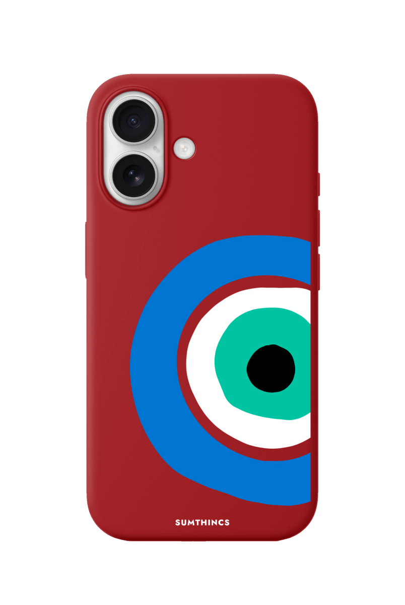 iPhone 17 Ocean Eye Premium Telefon Kılıfı Kırmızı - SUMTHINCS