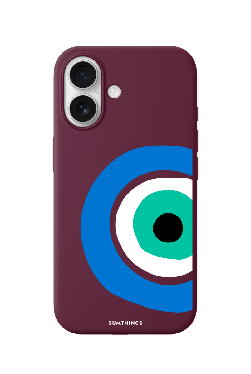 iPhone 17 Ocean Eye Premium Telefon Kılıfı Bordo - SUMTHINCS