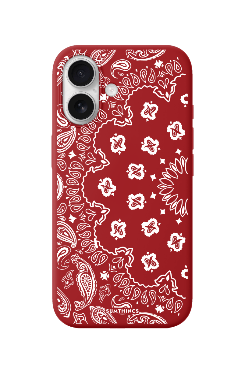 iPhone 17 Paisley Premium Telefon Kılıfı Kırmızı - SUMTHINCS